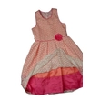 csipkés pink-narancs ruha (140)