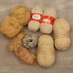 Bézs vegyes fonalcsomag (450gr)
