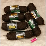Barna gyapjú-mohair-akril fonal (580gr)