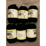 Fekete akril fonal (600gr)