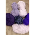 Lila színvilágú akril fonal (240gr)