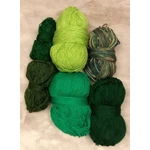 Zöld színvilágú fonalcsomag (380gr)