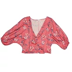 Virágos átlapolós felső (M)