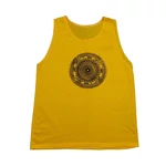 Sárga díszes póló (L)