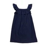 Sötétkék fodros ruha (140)