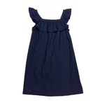 Sötétkék fodros ruha (140)