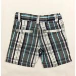 Szürke-kék kockás short (110)
