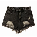 Szürke szakadt farmershort (146)