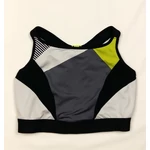 Fekete-fehér-sárga sporttop (85G)