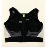 Fekete-fehér-sárga sporttop (85G)