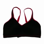 Fekete-ciklámen sportmelltartó (85B)