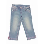 Rózsaszín cérnás 3/4-es farmer (140)