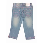 Rózsaszín cérnás 3/4-es farmer (140)