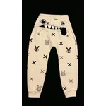 Mintás bézs szabadidő nadrág (116)