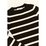 Barna-fehér csíkos felső (XS)