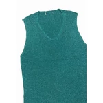 Türkiz csillogós felső (XL)