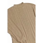 Drapp bordás pulcsi (XL)