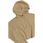 Krém Bershka kapucnis pulcsi (M)