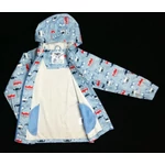 Kék járműves átmeneti/esőkabát (116)