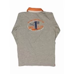 Szürke narancs galléros póló (152)