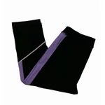 Fekete-lila 3/4-es sportleg (S)