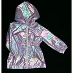 Lila fényes átmeneti/szél kabát (104)