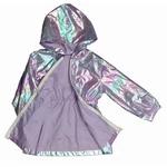 Lila fényes átmeneti/szél kabát (104)