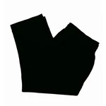 Fekete len-viszkóz 3/4-es nadrág (40)