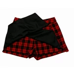 Piros-fekete kockás short (L)