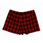 Piros-fekete kockás short (L)