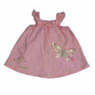 Rózsaszín pillangós lenes ruha (62)