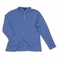 Kék galléros póló (M)