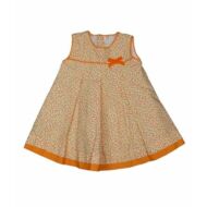 Narancs kisvirágos ruha (80)