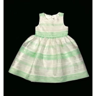Zöld-fehér alkalmi ruha (98)