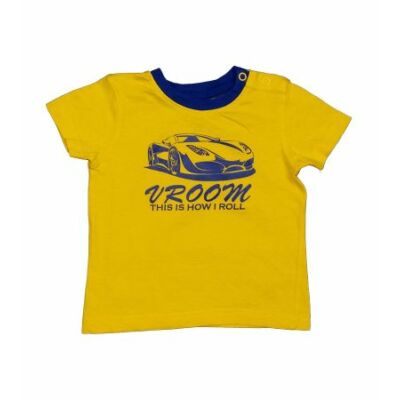 Sárga kék autós póló (74)