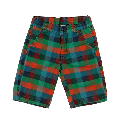 Piros-zöld kockás short (122)