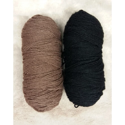 Sötétkék, barna akrilfonal (390gr)