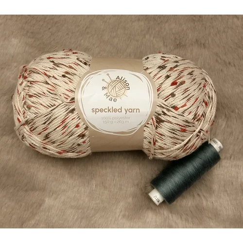 Alison &amp; Mae Speckled yarnpolyester fonal (150gr)