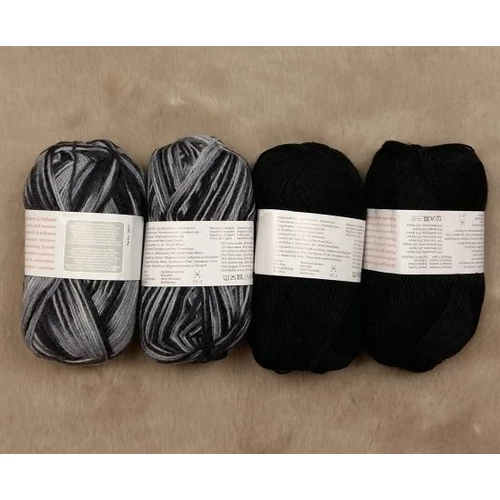 Szürke-fekete zoknifonal (200gr)