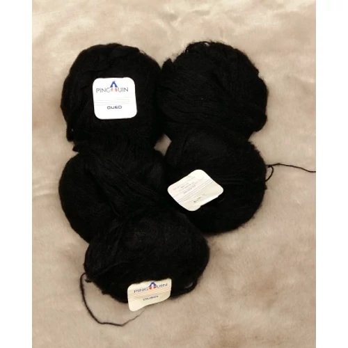 Pinguin fekete mohair fonal (240gr)