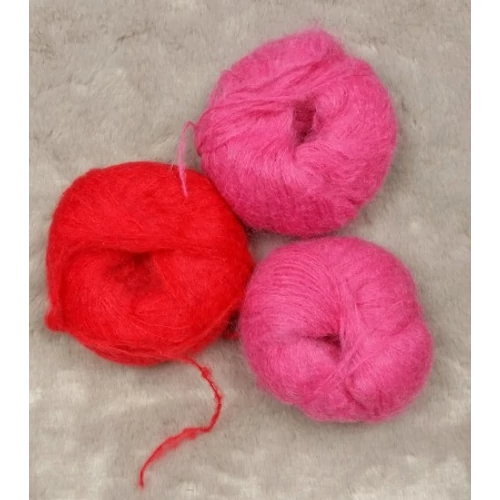Lana Grossa Mohair Moda pink, piros mohair fonal (100gr)