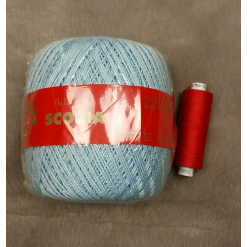 Tre Sfere világoskék pamut fonal (80gr)