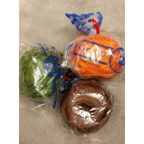 színes pamut fonal (150gr)