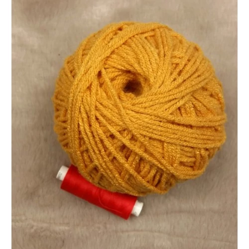 Okker gyapjú-akril fonal (110gr)