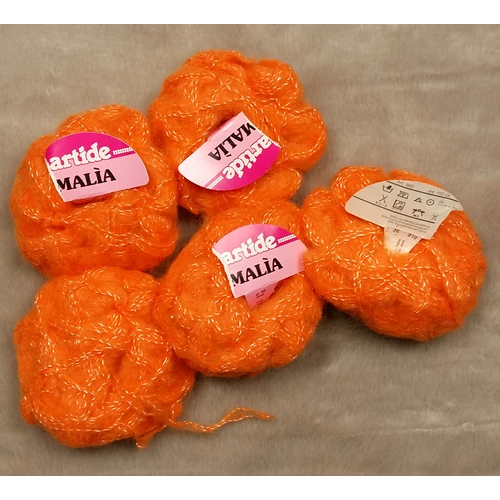 Narancs gyapjú-akril fonal (190gr)