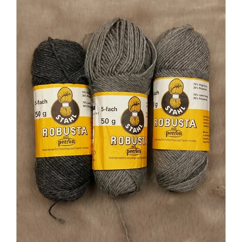 Stahl Robusta gyapjú-polyamid fonal (150gr)