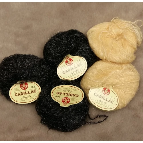 cadillac metallic mohair-gyapjú-polyamid fonal (90gr)