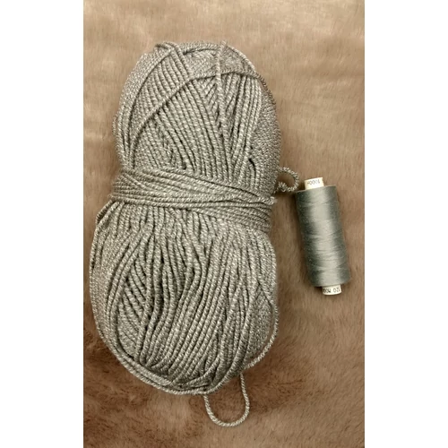 Szürke akril fonal (100gr)