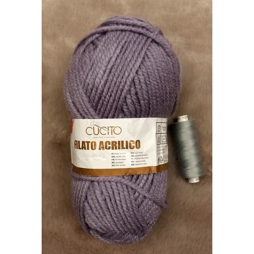 Szürke akril fonal (100gr)