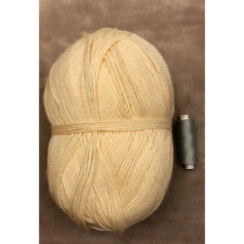 Natúrfehér akril fonal (190gr)